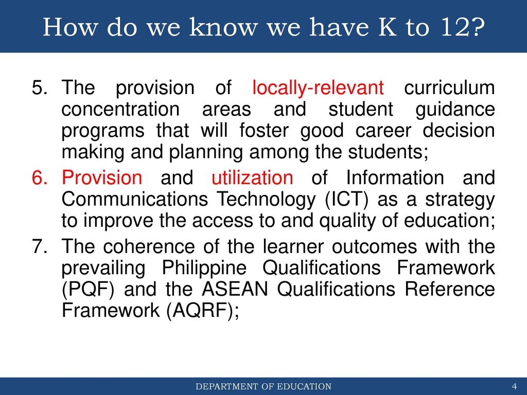 K To 12 With Pqf Aqrf Manila