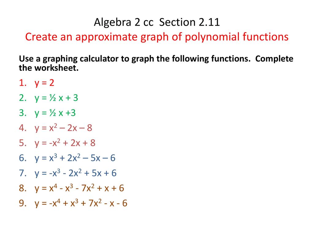 34 Graphs of Polynomial Functions  Mathematics LibreTexts