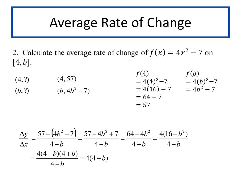 Section 19.19 – Rates of Change and Behavior of Graphs - ppt download