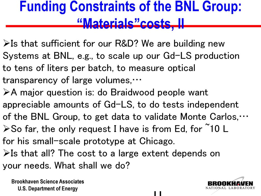 BNL Neutrino/Nuclear Chemistry Group ppt download