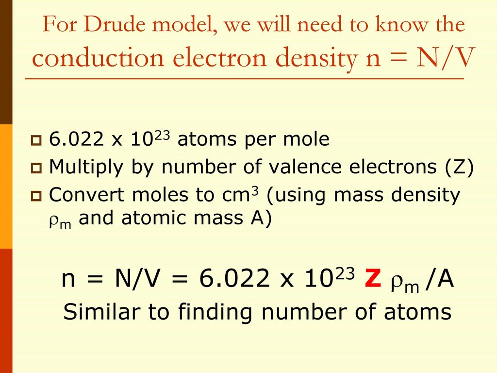 Similar to finding number of atoms