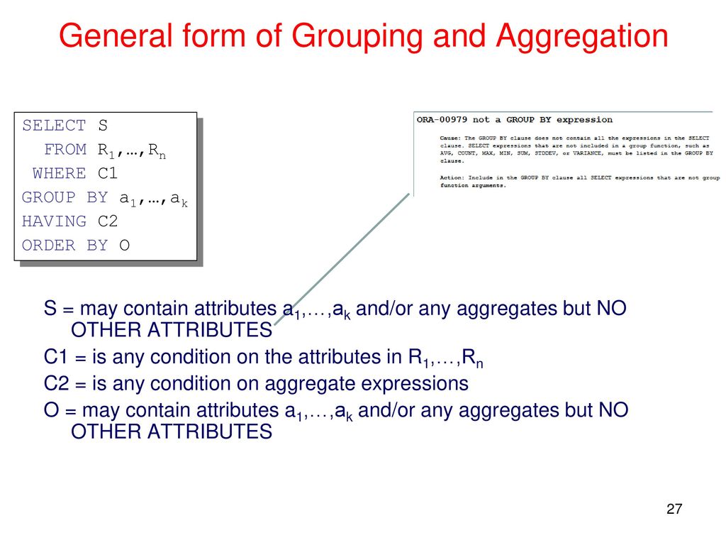 Database Systems Subqueries, Aggregation - ppt download