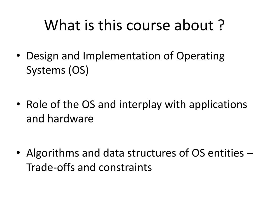 EECE 315: Operating Systems - ppt download