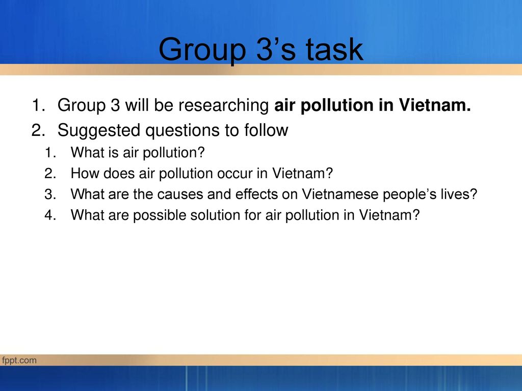 Pollution in vietnam name vu thi quynh mo ppt download