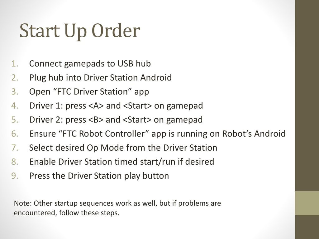 FTC Driver Station Setup and Operation Mike Zook 20-Sep ppt download