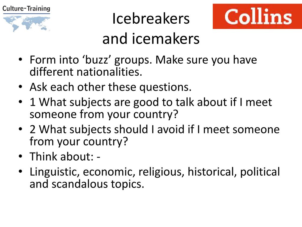 Icebreakers and icemakers