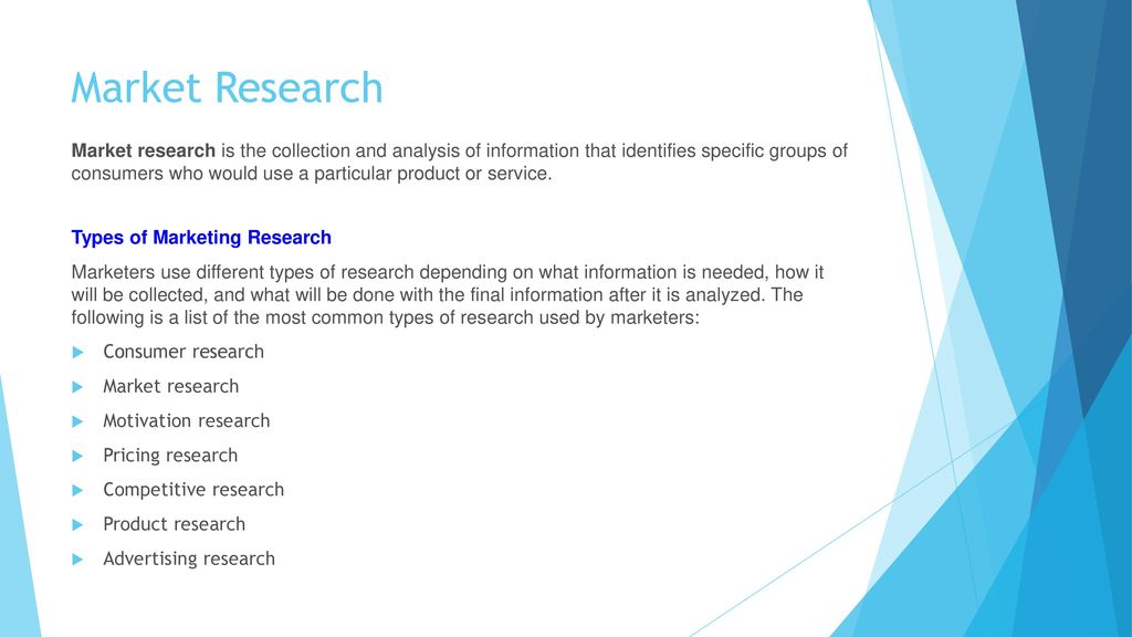 Chapter 8: Marketing Market Research. - ppt download