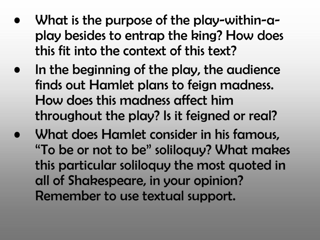 feigned madness in hamlet