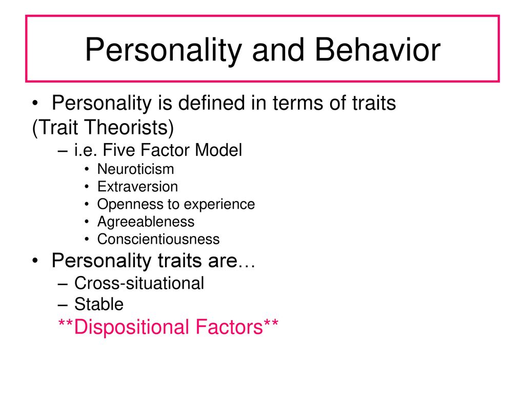 Situational and Dispositional Factors - ppt download