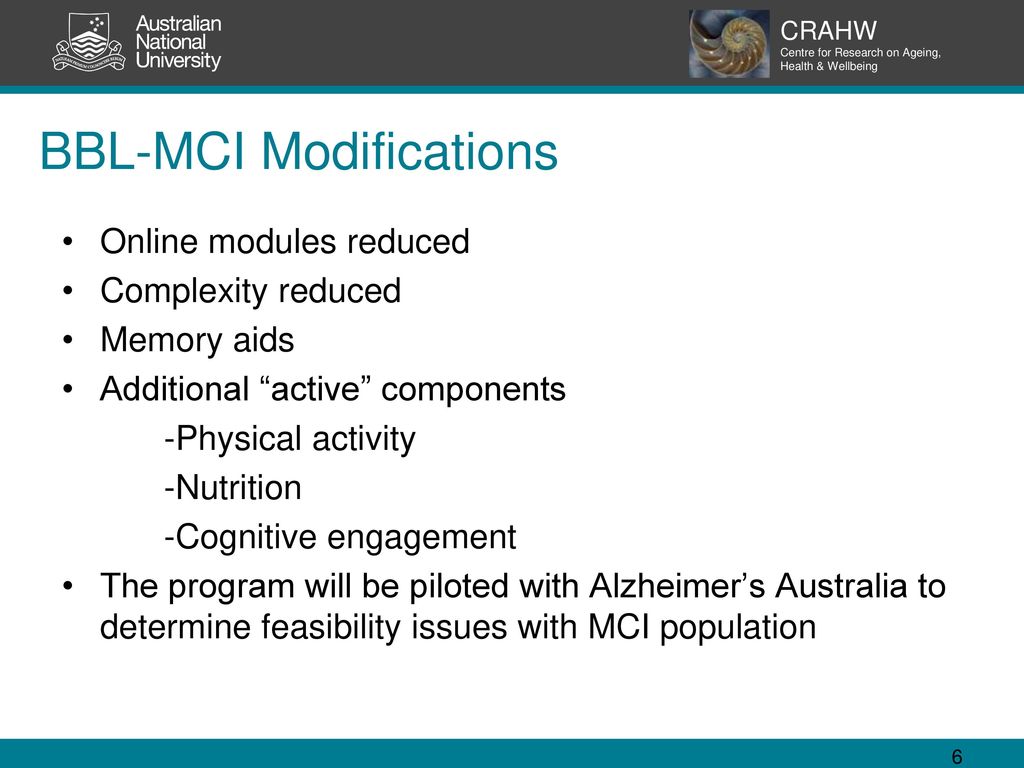 CRAHW Centre for Research on Ageing, Health & Wellbeing - ppt download