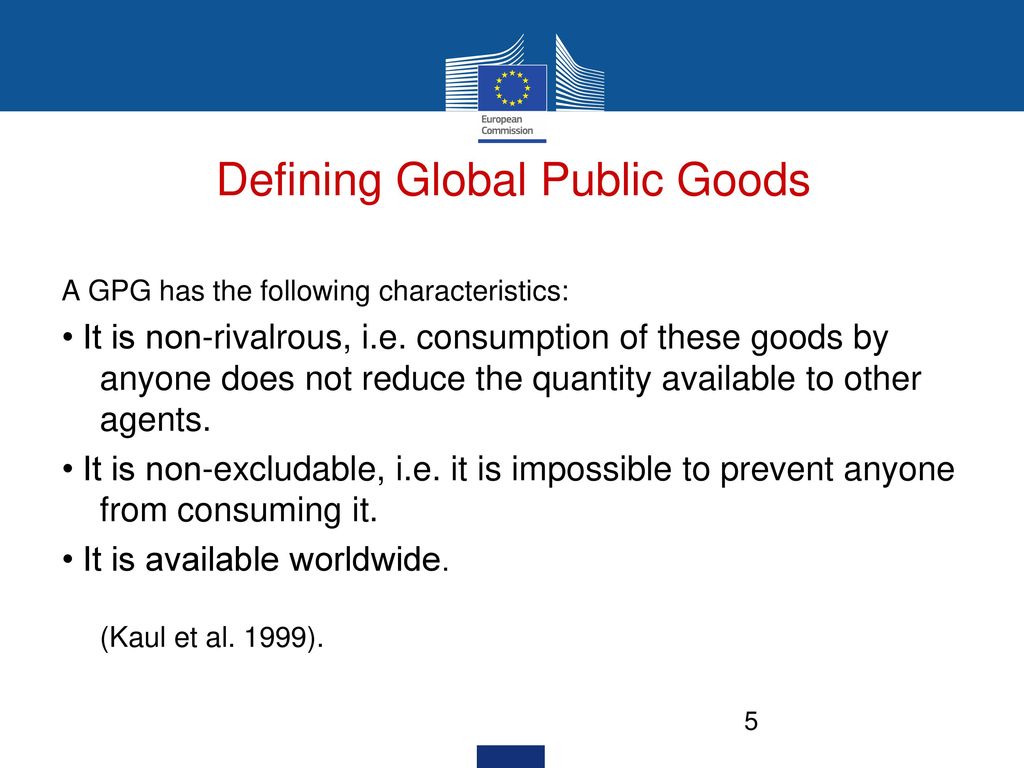 What Are Global Public Goods?