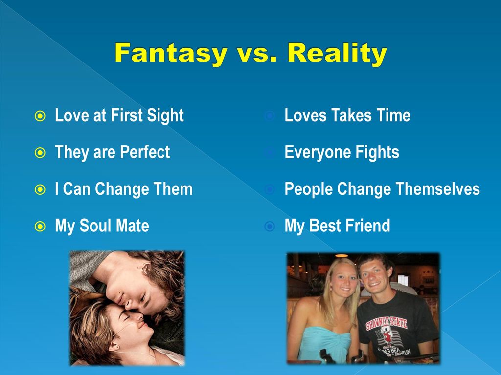 Fantasy in what meant is relationship? by a 