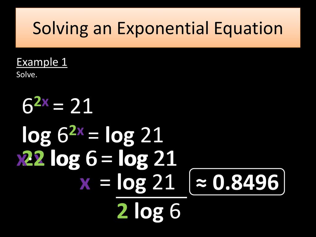 8 5 Exponential And Logarithmic Equations Ppt Download 8-5-exponential-and-logarithmic-equations-ppt-download