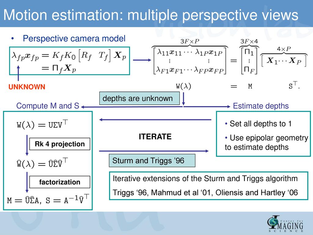 Projective Factorization of Multiple Rigid-Body Motions - ppt download