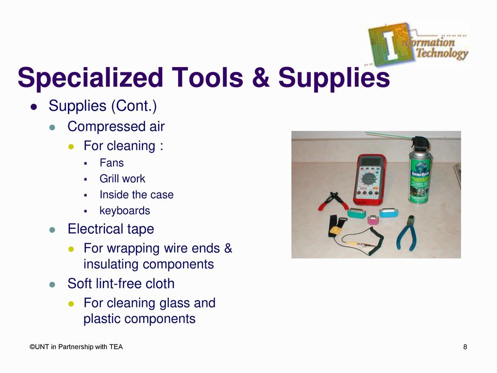 Specialized Tools & Supplies