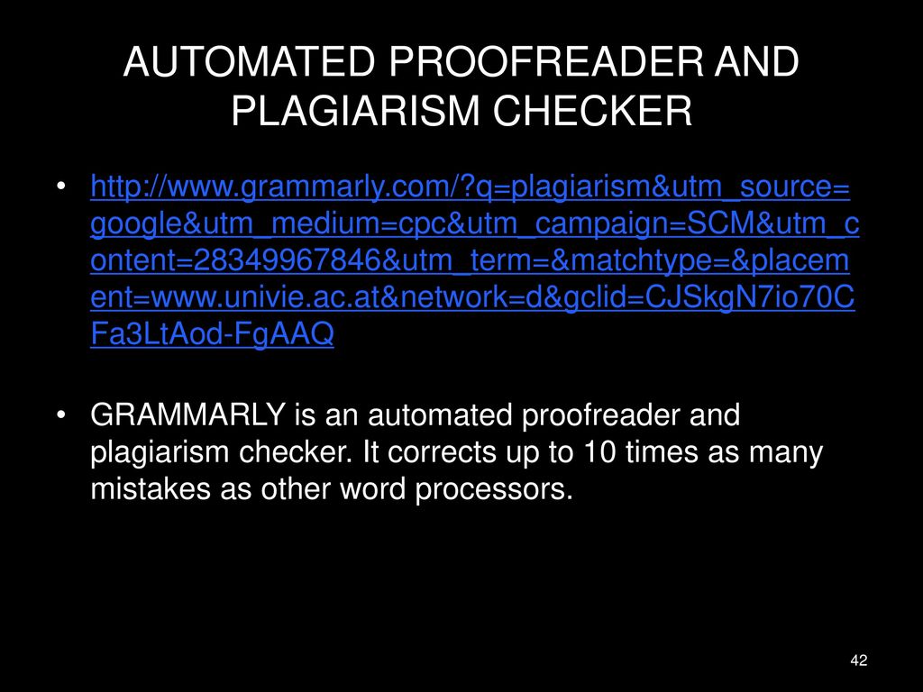 AUTOMATED PROOFREADER AND PLAGIARISM CHECKER