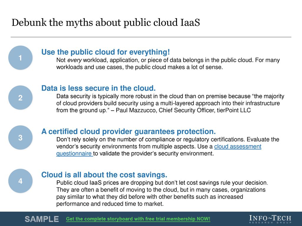 Choose A Public Cloud Infrastructure As A Service Partner Ppt Download