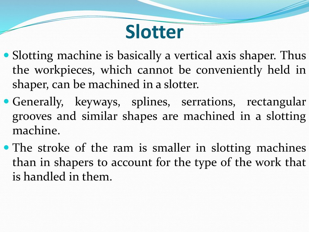 SHAPER, PLANNER AND SLOTTER MACHINE