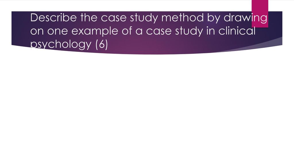 case study psychology drawing