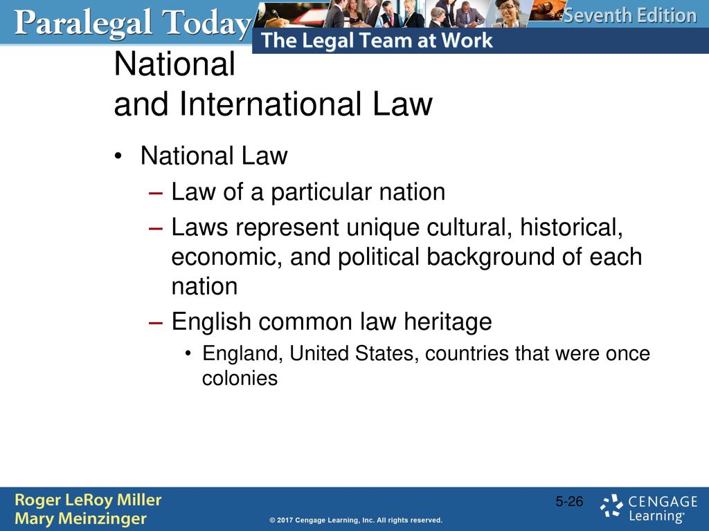 National and International Law