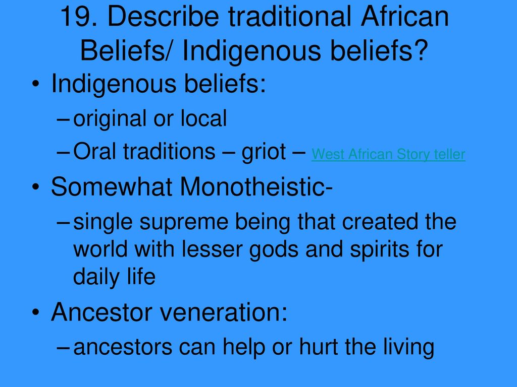 Africa: Traditional Patterns of Life - ppt download