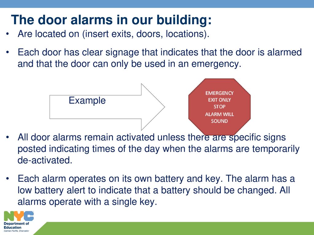 Responding To Door Alarms - Ppt Download