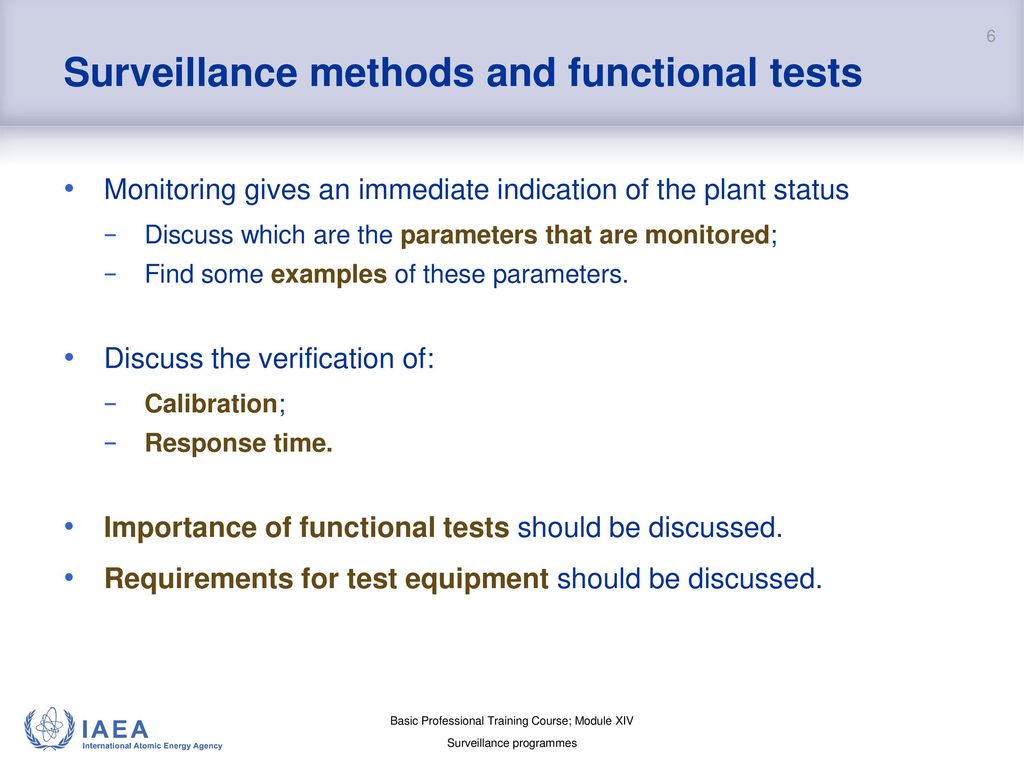 BASIC PROFESSIONAL TRAINING COURSE Module XIV Surveillance Case Studies ...