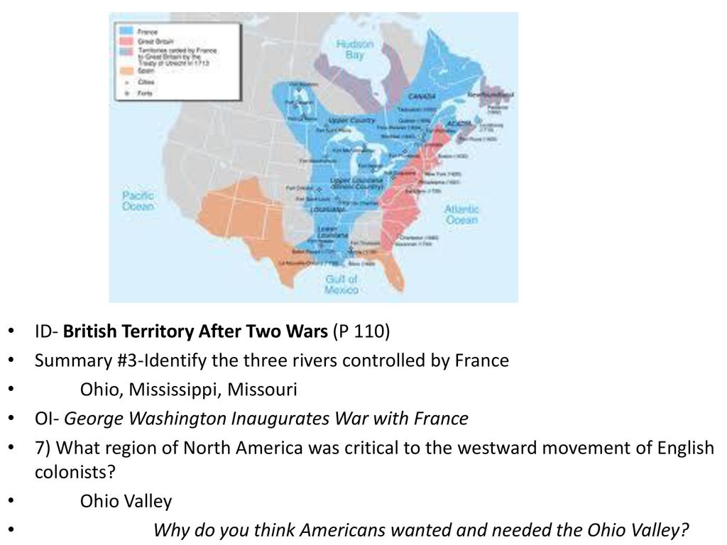 CH 6 Insights French Indian War Ppt Download   ID  British Territory After Two Wars (P 110) 