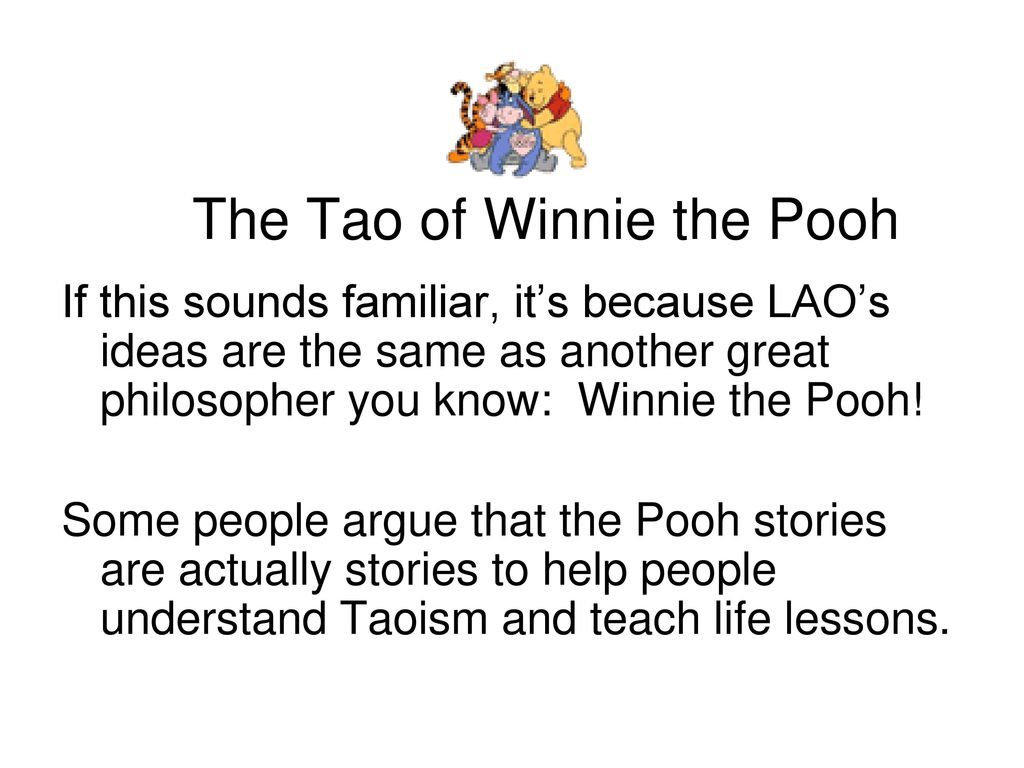 The Tao Of Winnie The Pooh Ppt Download