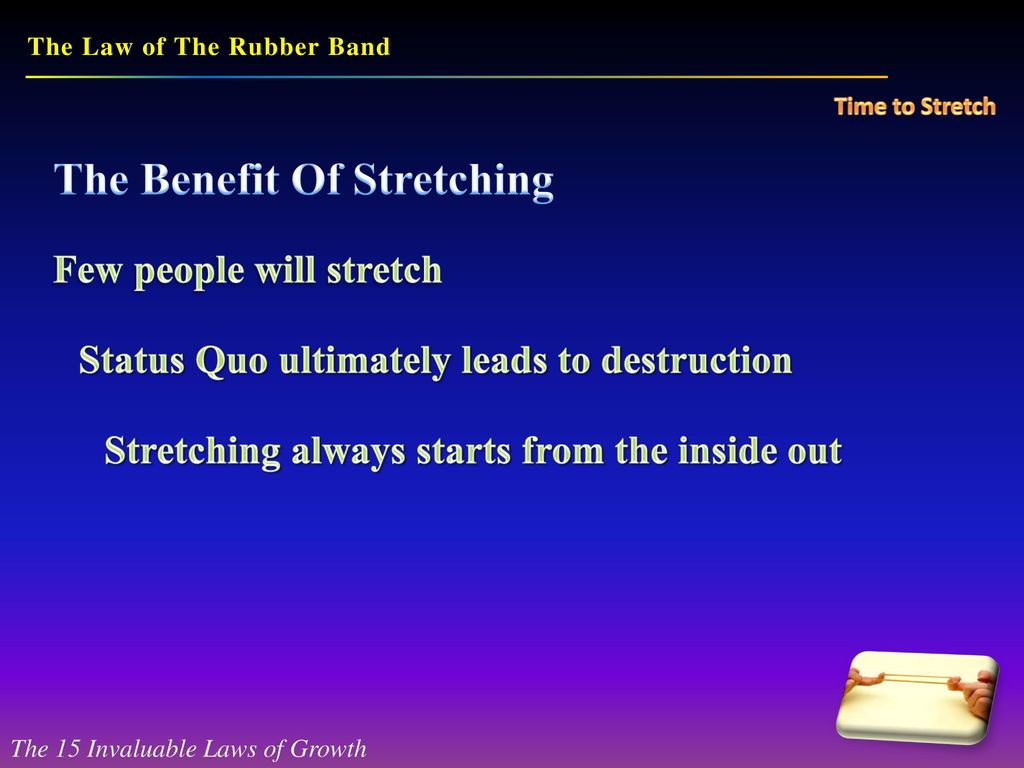 The Law of the Rubber Band