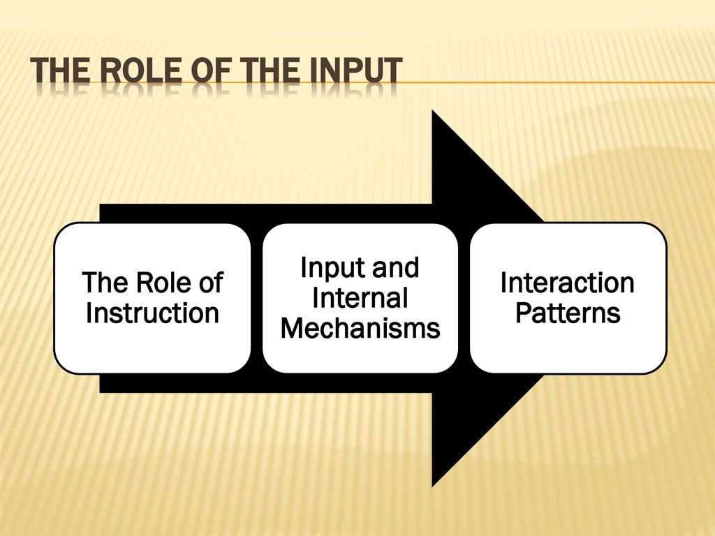 The Role of Instruction Input and Internal Mechanisms