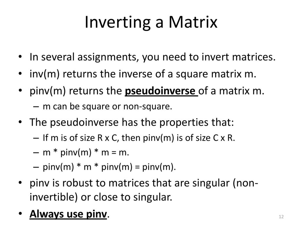Some Matlab Tips CSE 4309 – Machine Learning Vassilis Athitsos - ppt ...