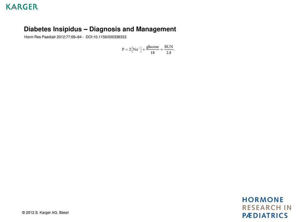 Diabetes Insipidus – Diagnosis and Management