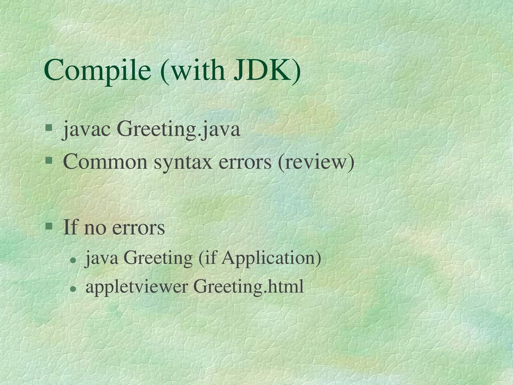Chapter two applet vs application ppt download