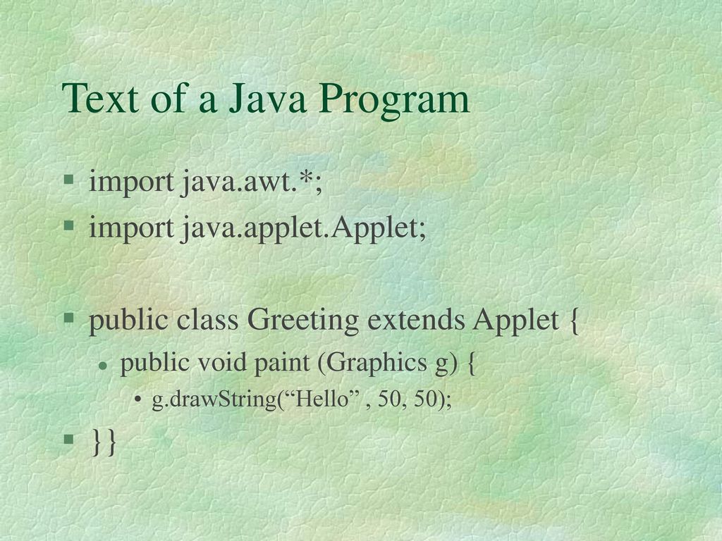 Chapter Two Applet vs. Application - ppt download