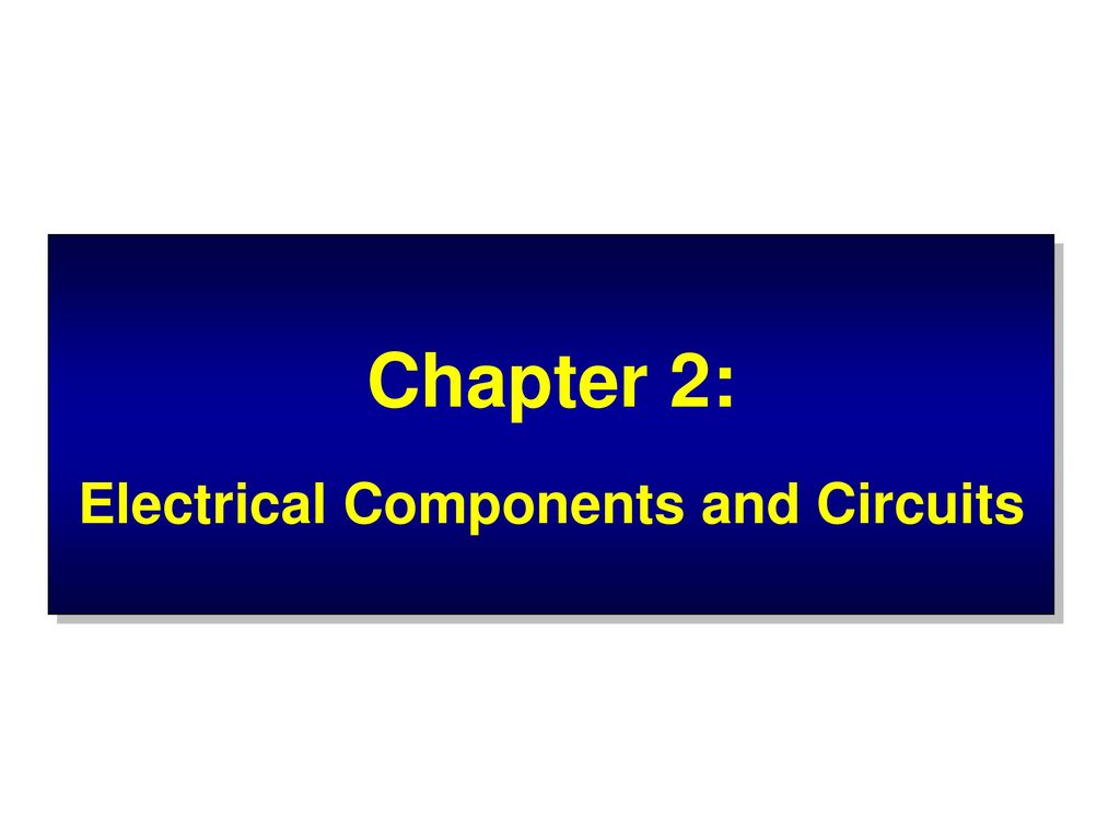 Electrical Components and Circuits Circuit Diagram