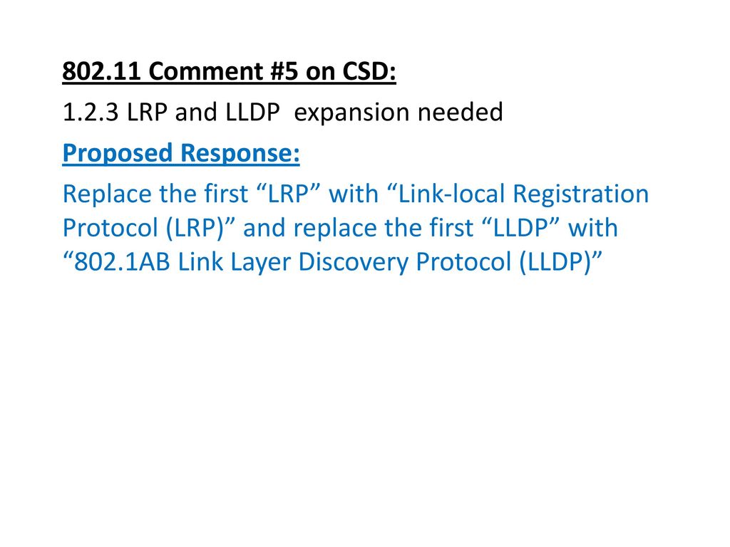 P802 1cs link local registration protocol ppt download