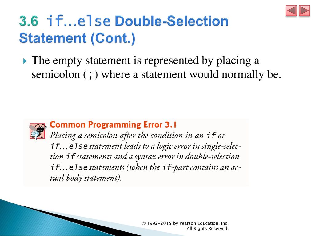 3.6 if…else Double-Selection Statement (Cont.)