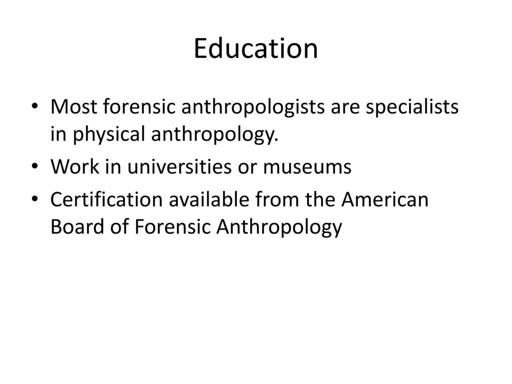 Forensic Anthropology and Odontology ppt download