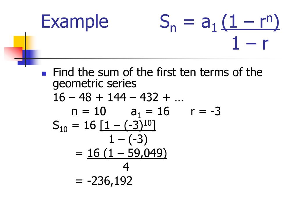 Arithmetic And Geometric Series Ppt Download