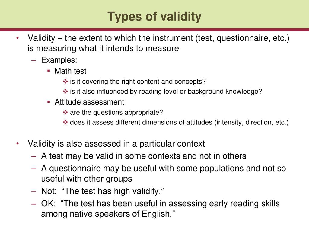 Test validity ppt download