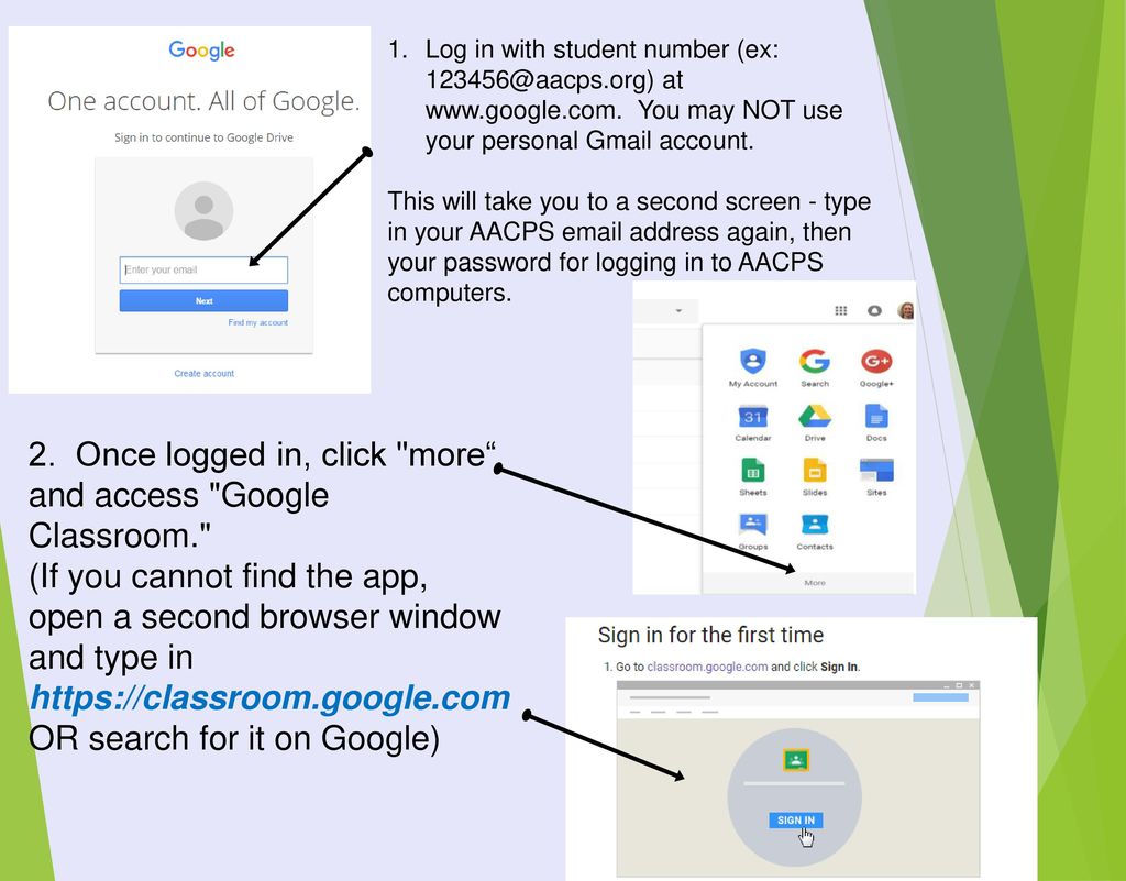 Accessing Google Classroom Myp Personal Projects 3 Slides