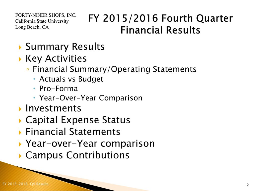 Finance & Investment Committee June 2016 And 4th Quarter Results - Ppt ...