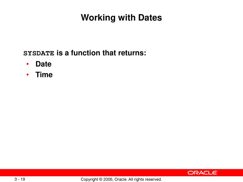Oracle Database 10g: SQL Fundamentals I