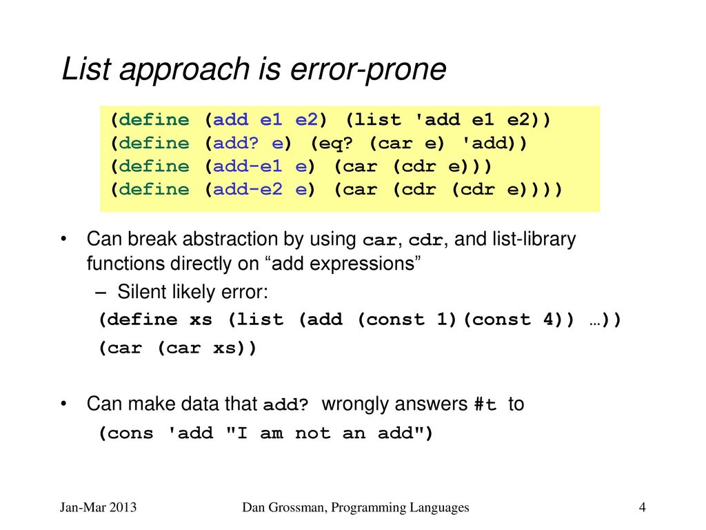 Programming Languages Dan Grossman ppt download