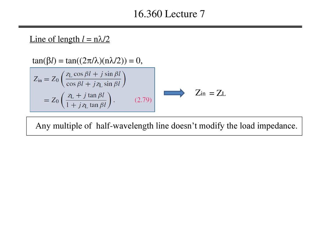 Standing Wave Lecture 7 Voltage Maximum Ppt Download