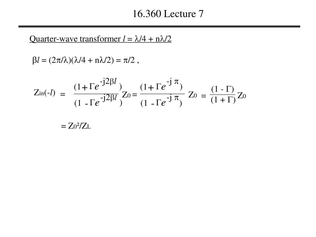 Standing Wave Lecture 7 Voltage Maximum Ppt Download