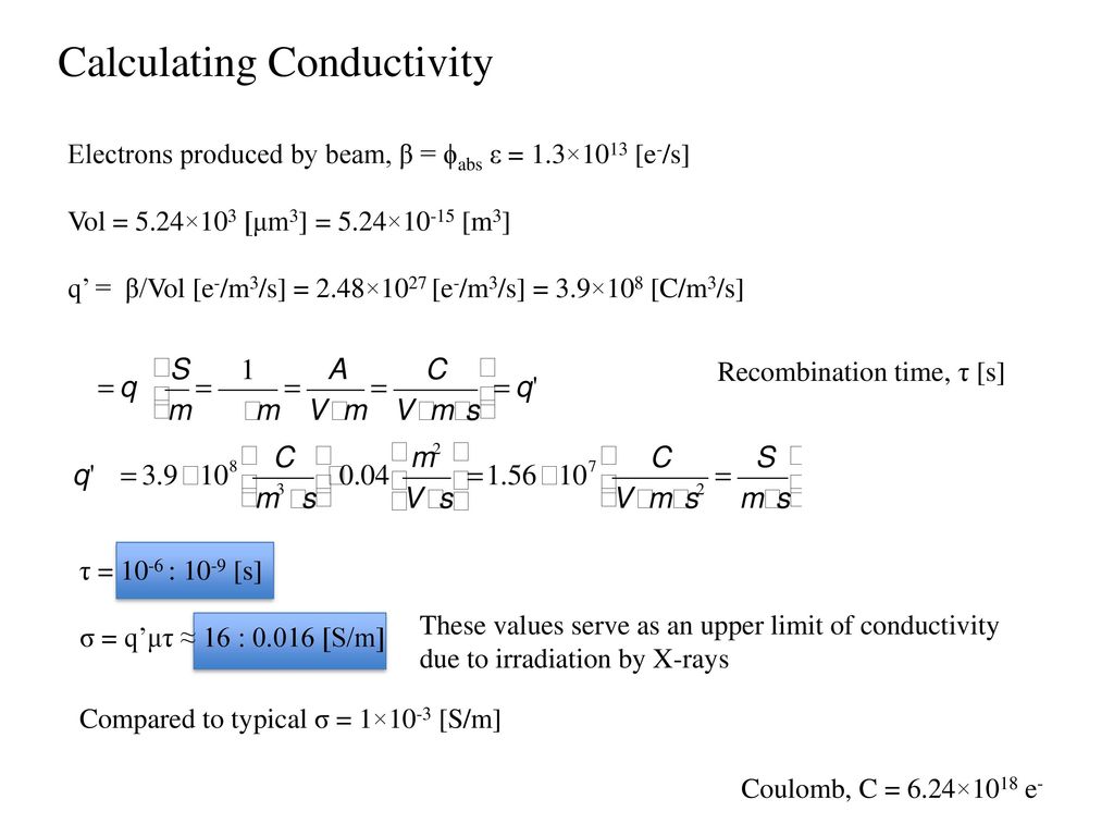 Changes In Sic Conductivity Due To X Ray Irradiation By Aps Ppt Download