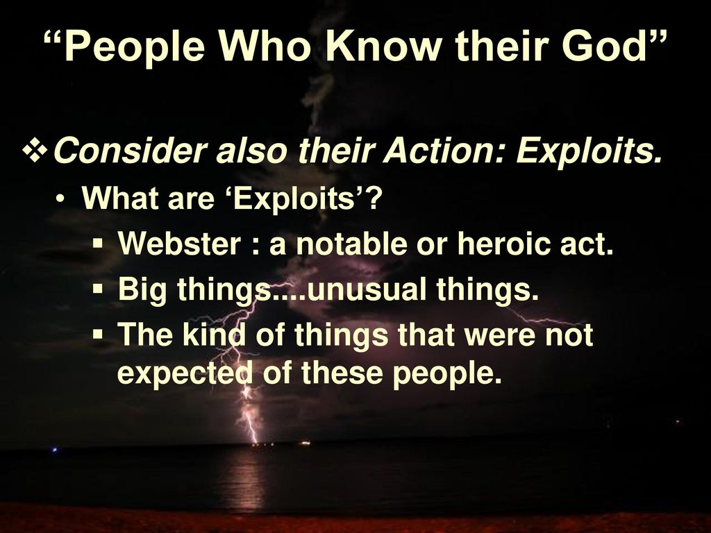  people who know their god daniel 11 23 2006 dr dane boyles ppt