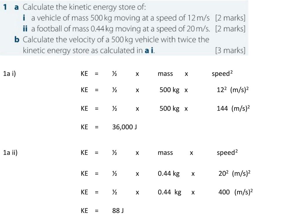 1a I Ke X Mass X Speed2 1a I Ppt Download